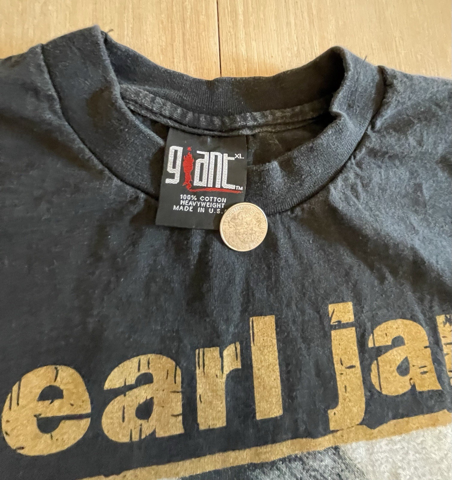 90s Pearl Jam Bootleg Choices T-Shirt L Crayons Not Guns Protest Grunge Tee
