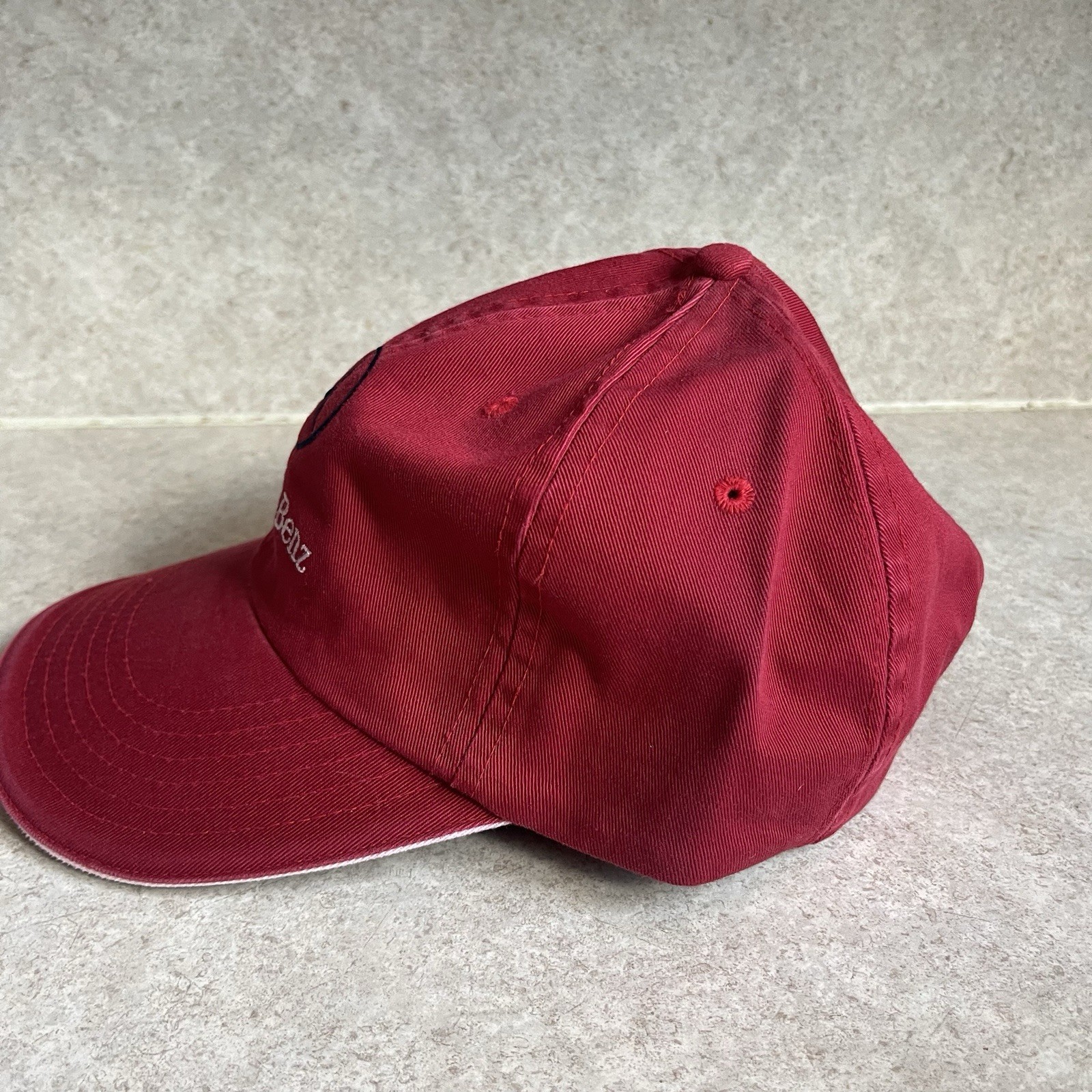 Mercedes Benz Red Hat Adjustable Embroidered Logo Racing Cap