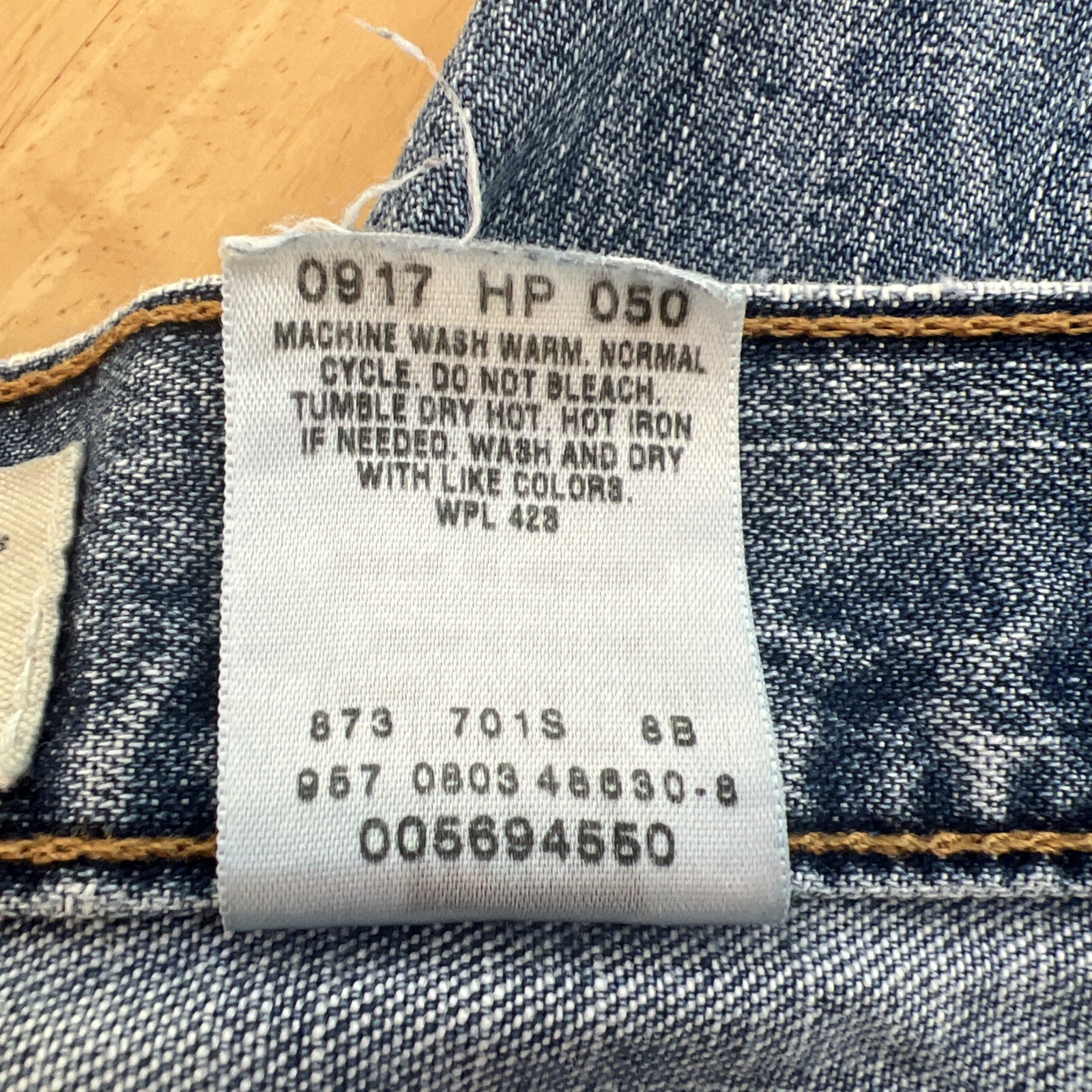 Levis 569 Loose Straight Leg Jeans Mens 38×30 Light Wash Blue Denim 00569-4550