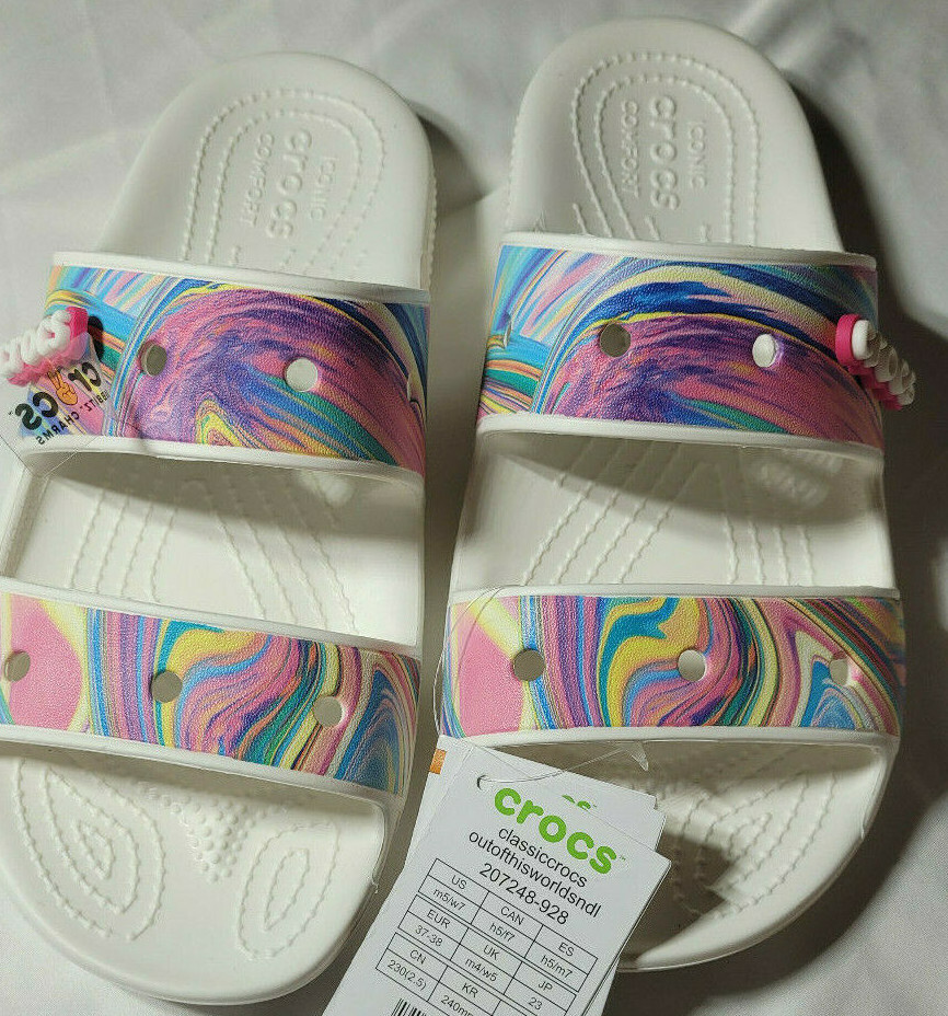 Crocs Classic Out of this World Sandals NEW 207248-928 W6 M4