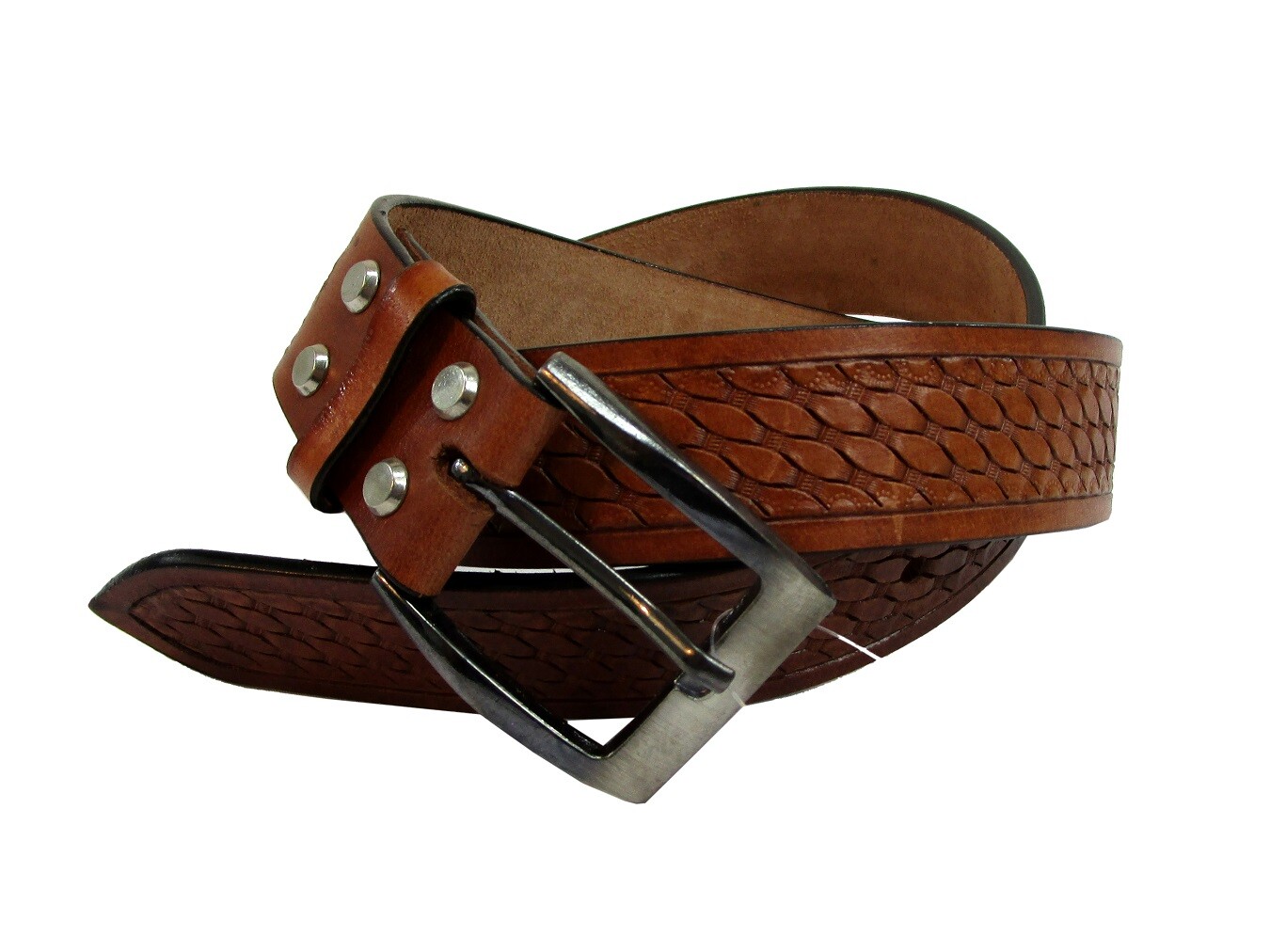 WESTERN BELTS FOR MEN TOOLED LEATHER WORK BELT CASUAL FOMRAL WEAR 32 TO 50