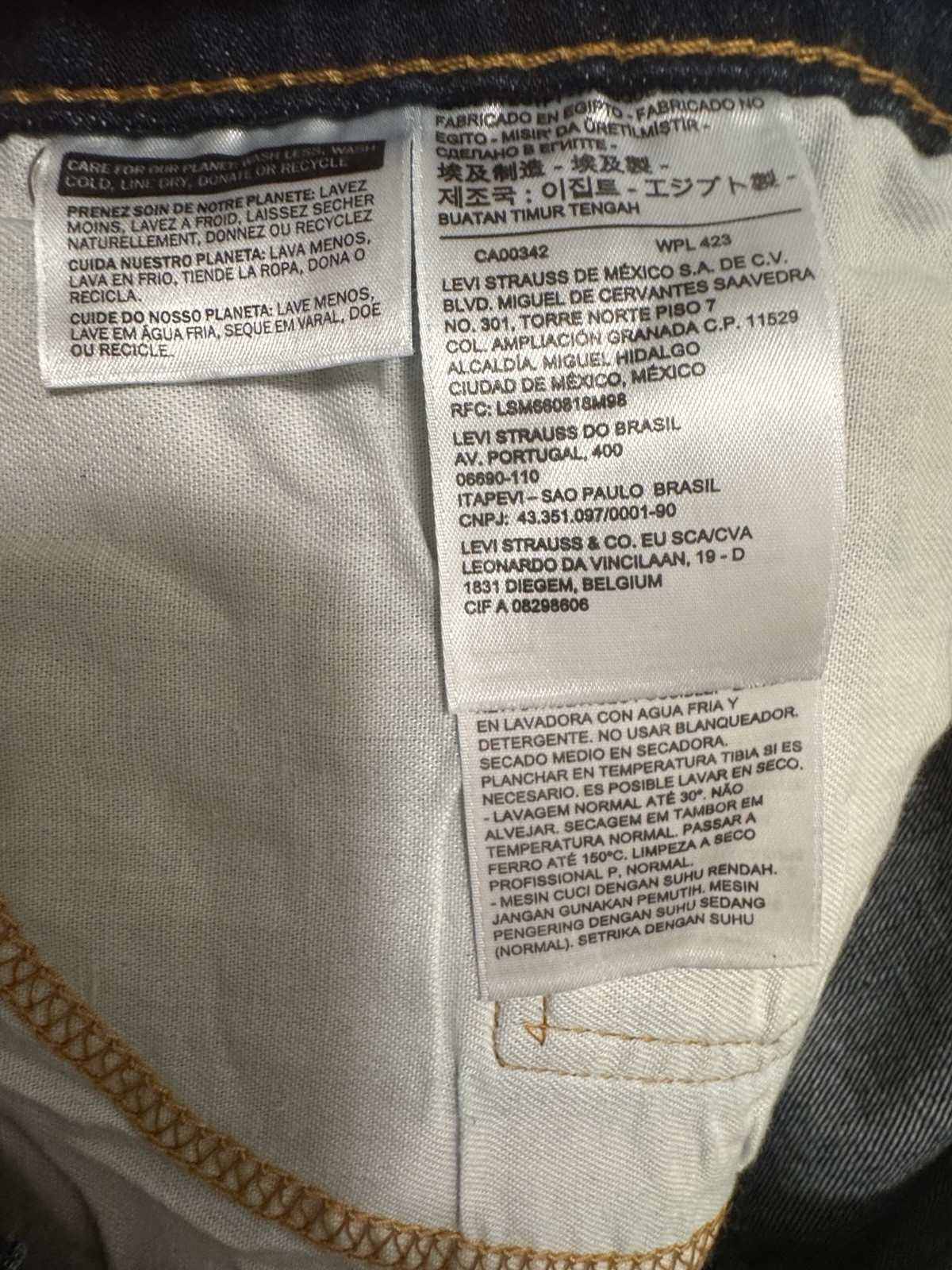 Levi’s 550 Relaxed Jeans Men’s 56×28 Big & Tall Stretch Dark Wash NWT B12#11