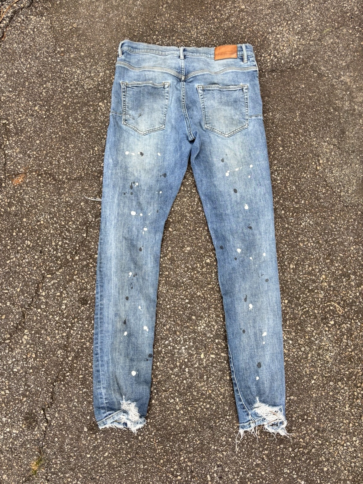 Purple Brand Light Wash Distressed Skinny Denim Jeans – No Back Tag