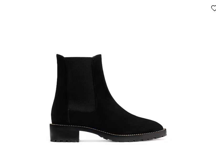 New Stuart Weitzman Kolbie Chelsea Boots Size 6 M, BLACK SUEDE – $695