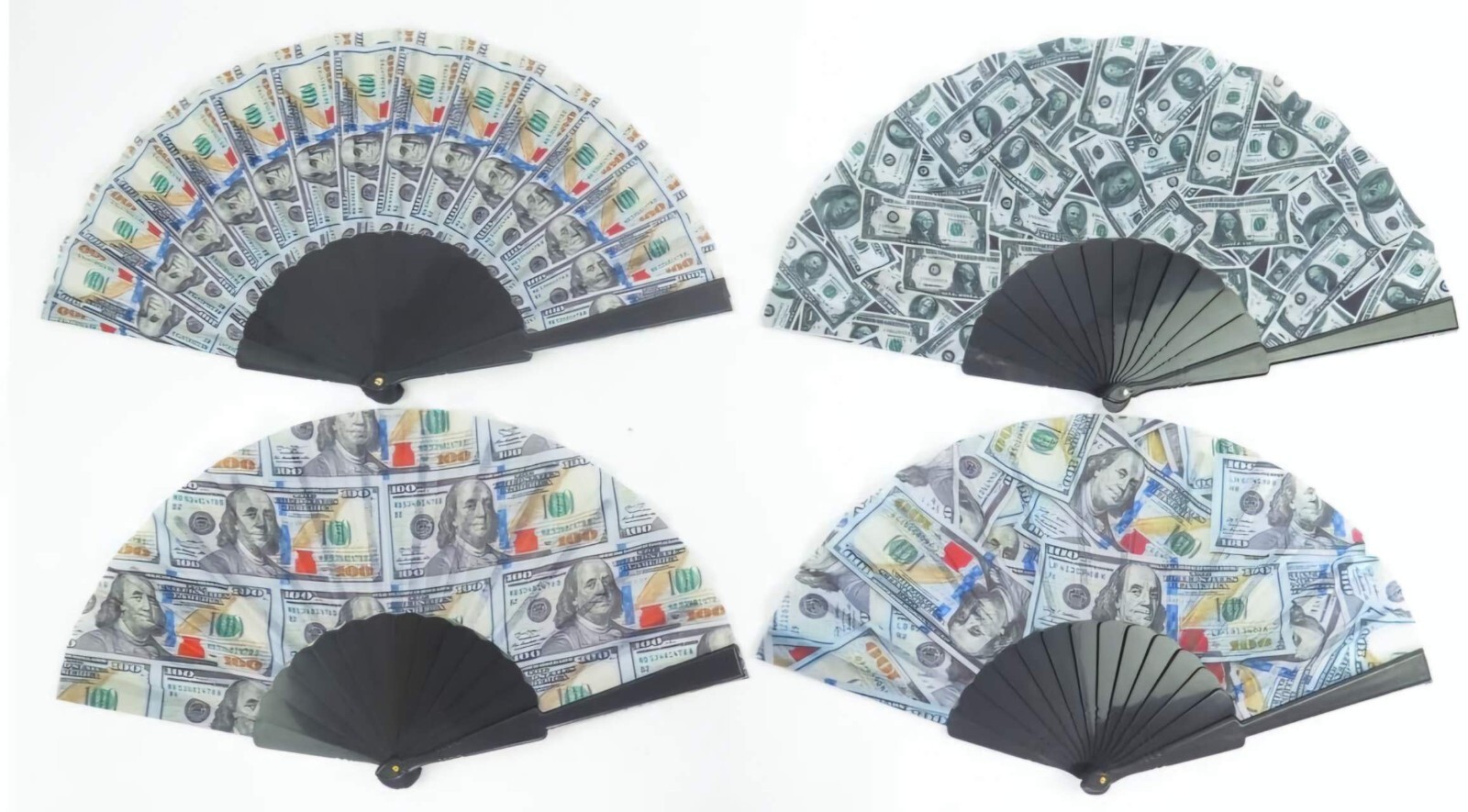 24pcs Hundred Dollar money funny gift keychain and fans casino night vegas favo