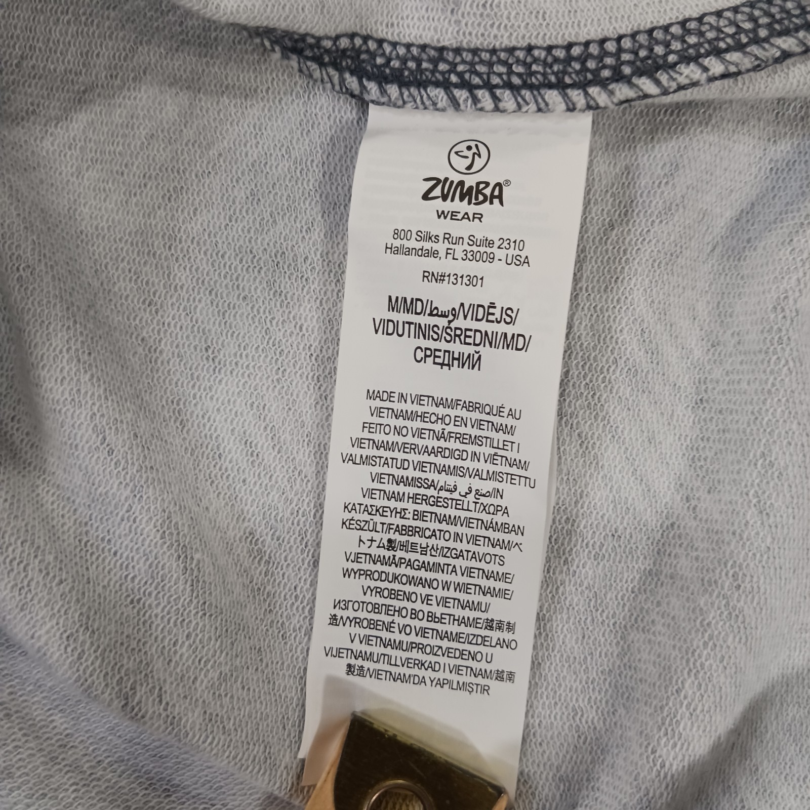 Zumba Wear Mr Right Z2T00259 Men’s Gray Surged Sleeveless Pullover Hoodie Medium