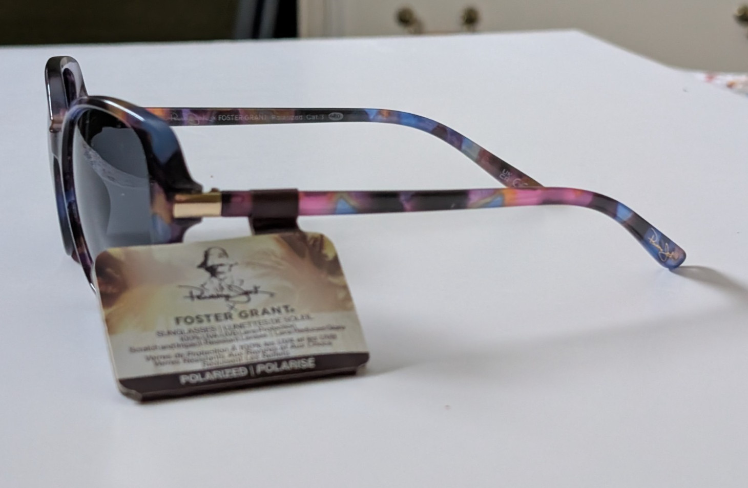 Panama Jack Polarized Sunglasses PJL POL 23 504 MULTI Tones of Blue, Brown Gold