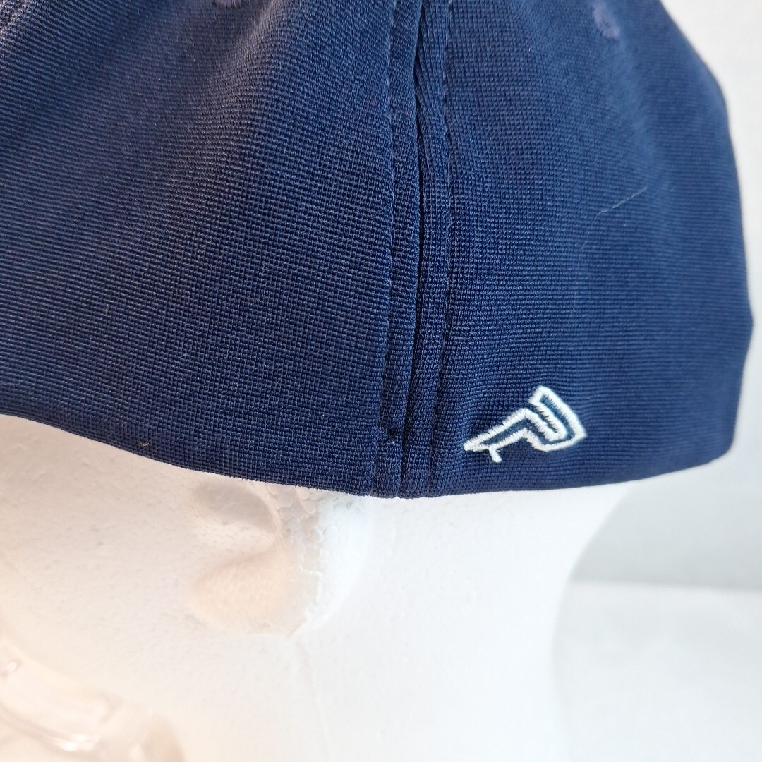Marucci TP Logo Ball Cap Hat Fitted L/XL Baseball Yellow Logo Navy Blue