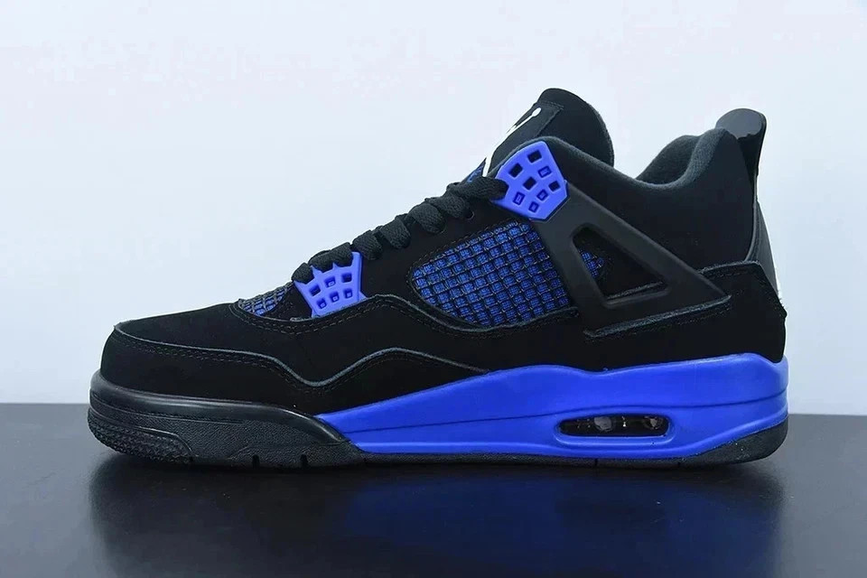 NEW Jordan 4 Retro Black Blue Thunder ALL Men’s Size US 7-12