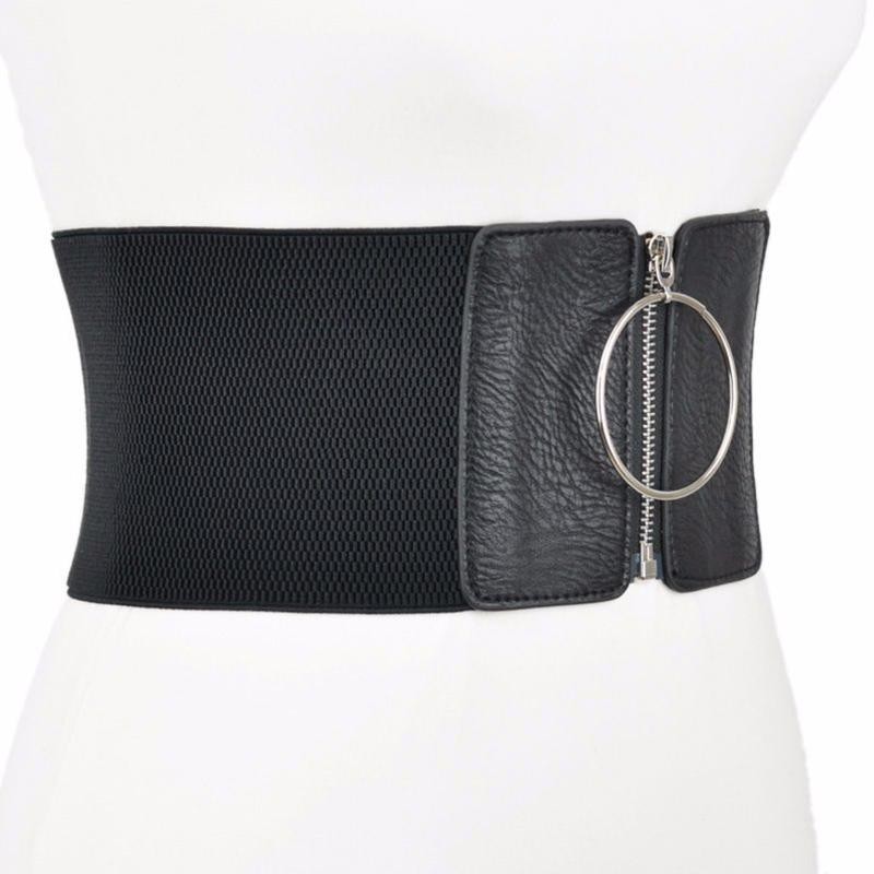 Plus Size Corset Belt Wide Stretch Elastic Waistband Women Punk Dress Fashion