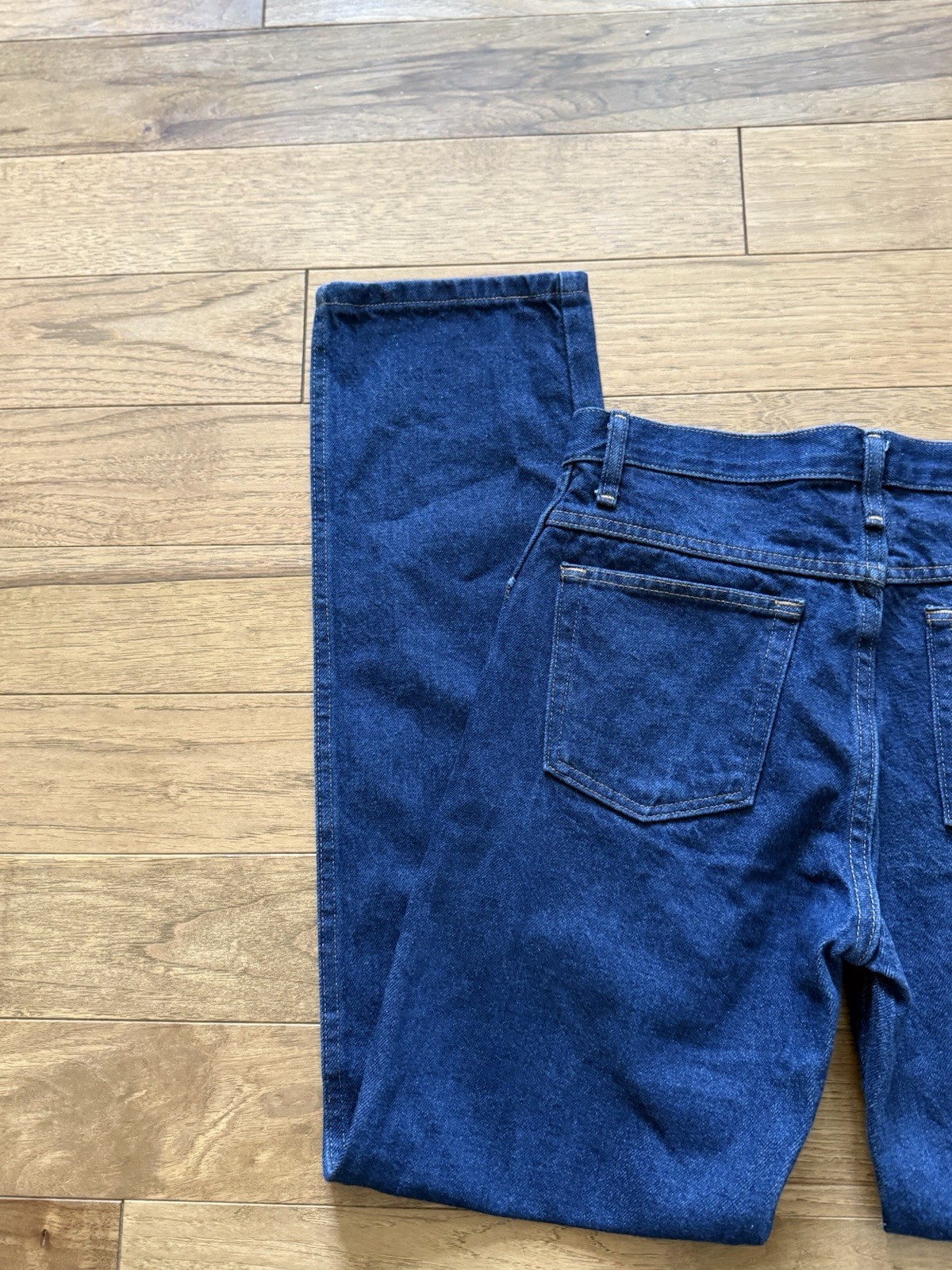 VINTAGE NOS RUSTLER HEAVY RAW DENIM REGULAR JEANS NWT 30×32 Western Workwear