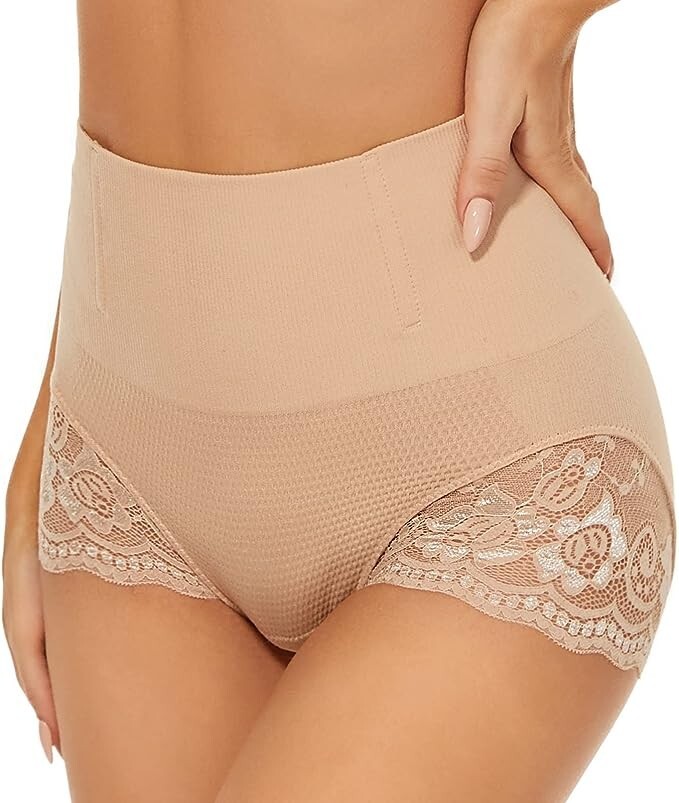 Control Knickers Tummy Shapewear Control Middle Waist Body Shaper 3XL) B5R51