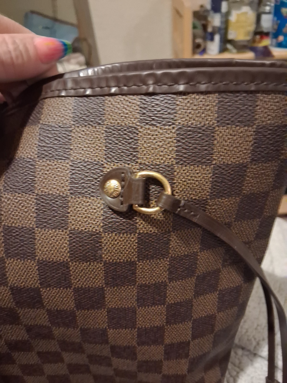 Louis Vuitton Neverfull Tote MM Brown Canvas