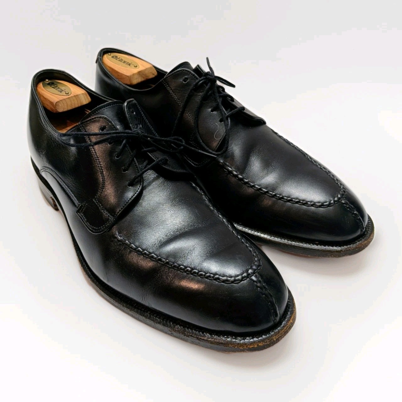 Johnston & Murphy Crown Aristocraft Mens Black Split Toe Oxfords 9 D/B