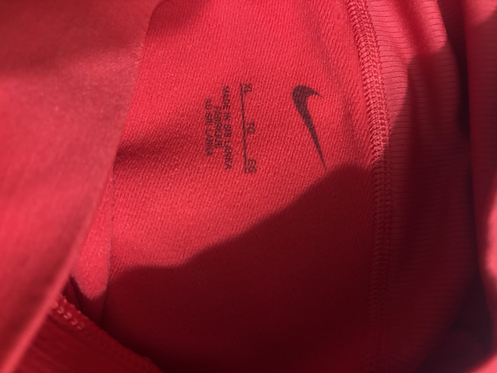 Nike Red Men’s Long Sleeve Turtle Neck Size XL MLB Performance Baseball Shirt
