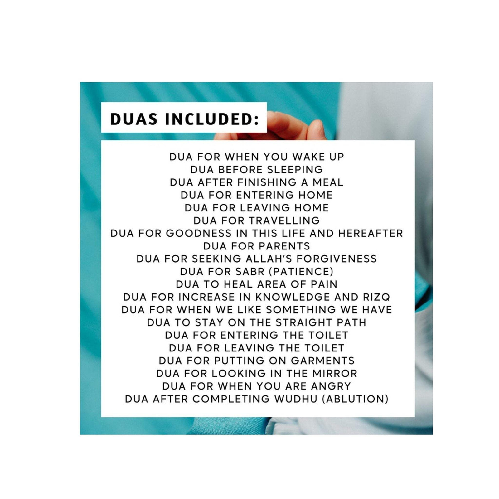 Daily Dua Cards, Islamic Flash Cards for Muslim Children
