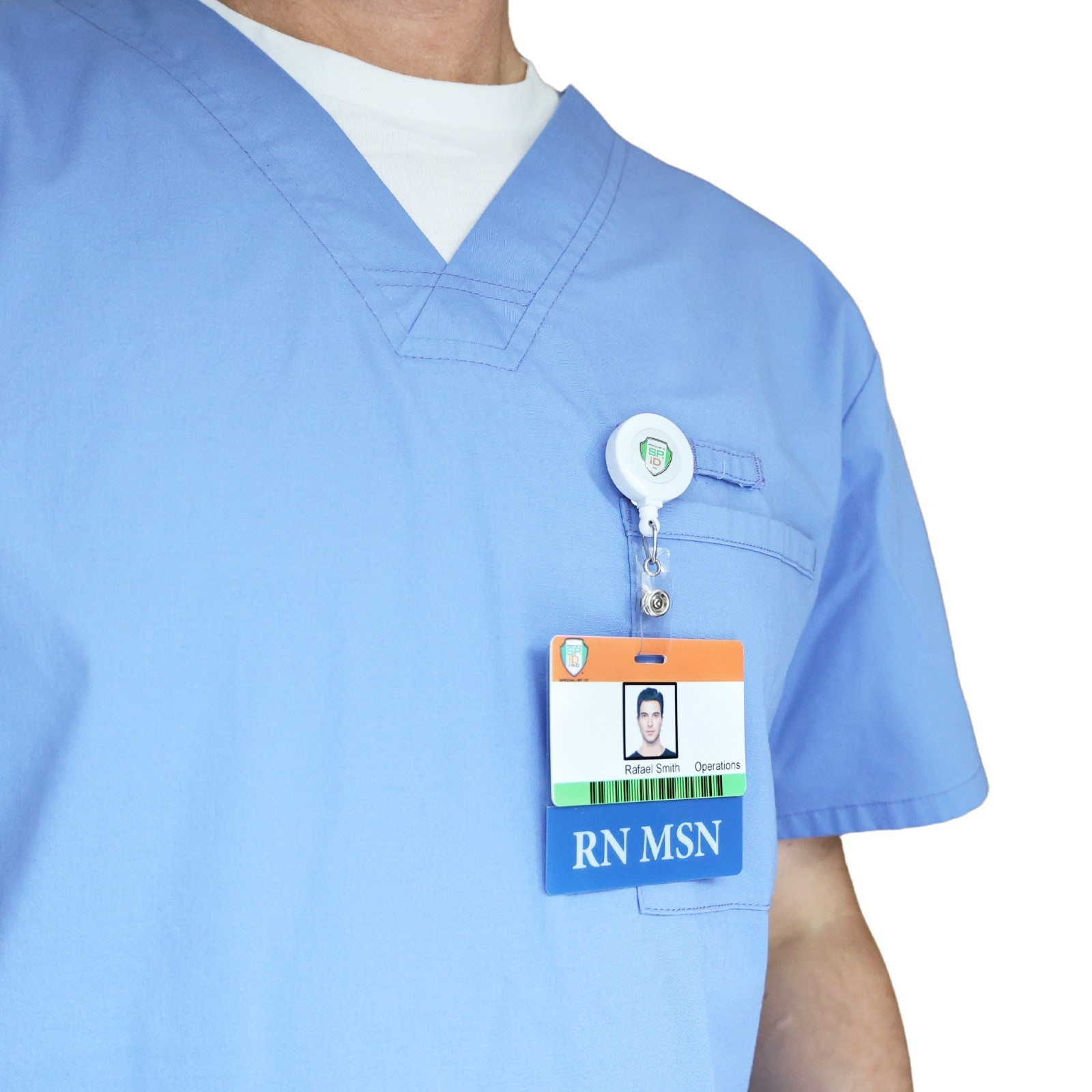 Clear RN Badge Buddy HORIZONTAL – Transparent Hospital & Nurse ID Backer Card