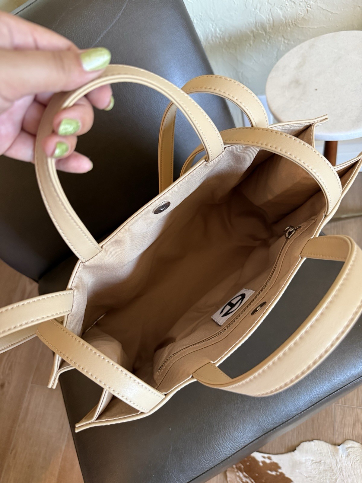 Telfar Medium Shopping Bag Cream Vegan Leather