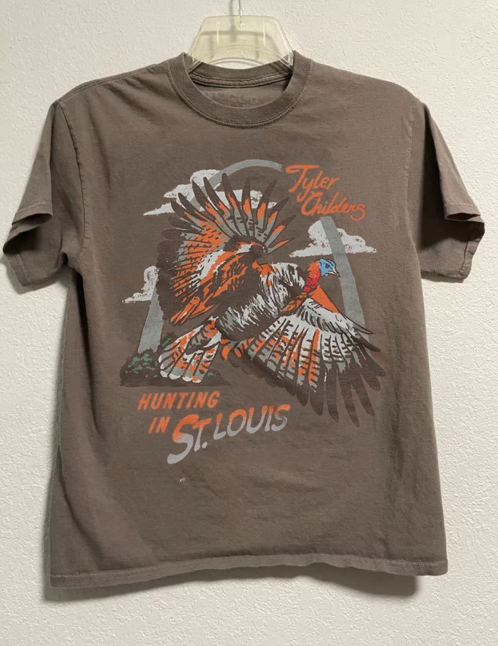 New Tyler Childers Snipe Hunt 2026 Tour brown savana color T-shirt VK11216