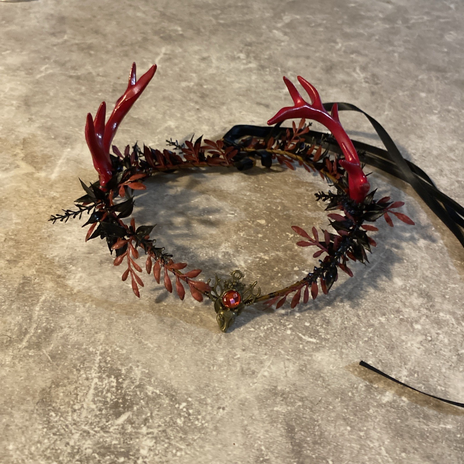 MOSTORY Gothic Antler Crown – Headpiece Forest Fairy Headband… See Pics & Desc