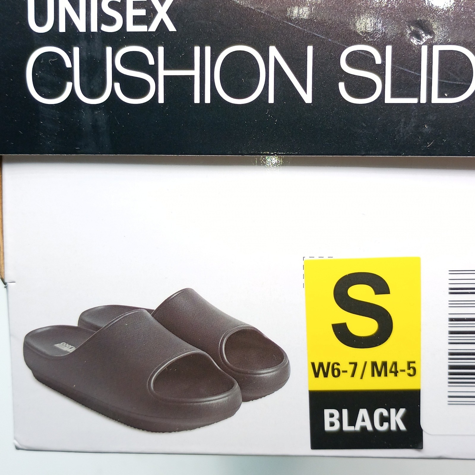 32 Degrees Cushion Slide Women Size 6-7 Black Ultra Soft EVA Foam Sandals