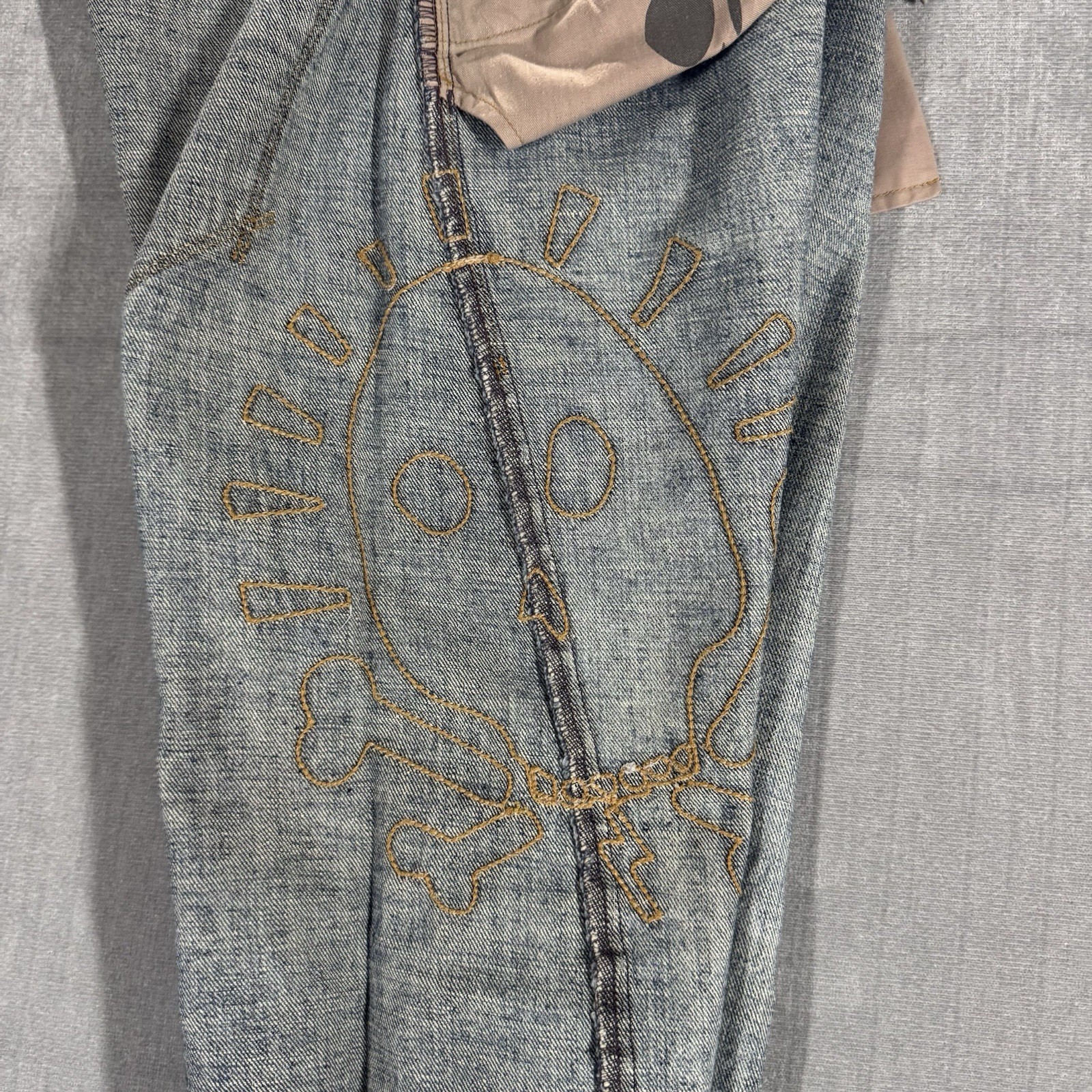RARE Levi’s Engineered Jeans Twisted Denim Vintage 1999 Mens 30×33 Indigo Skull
