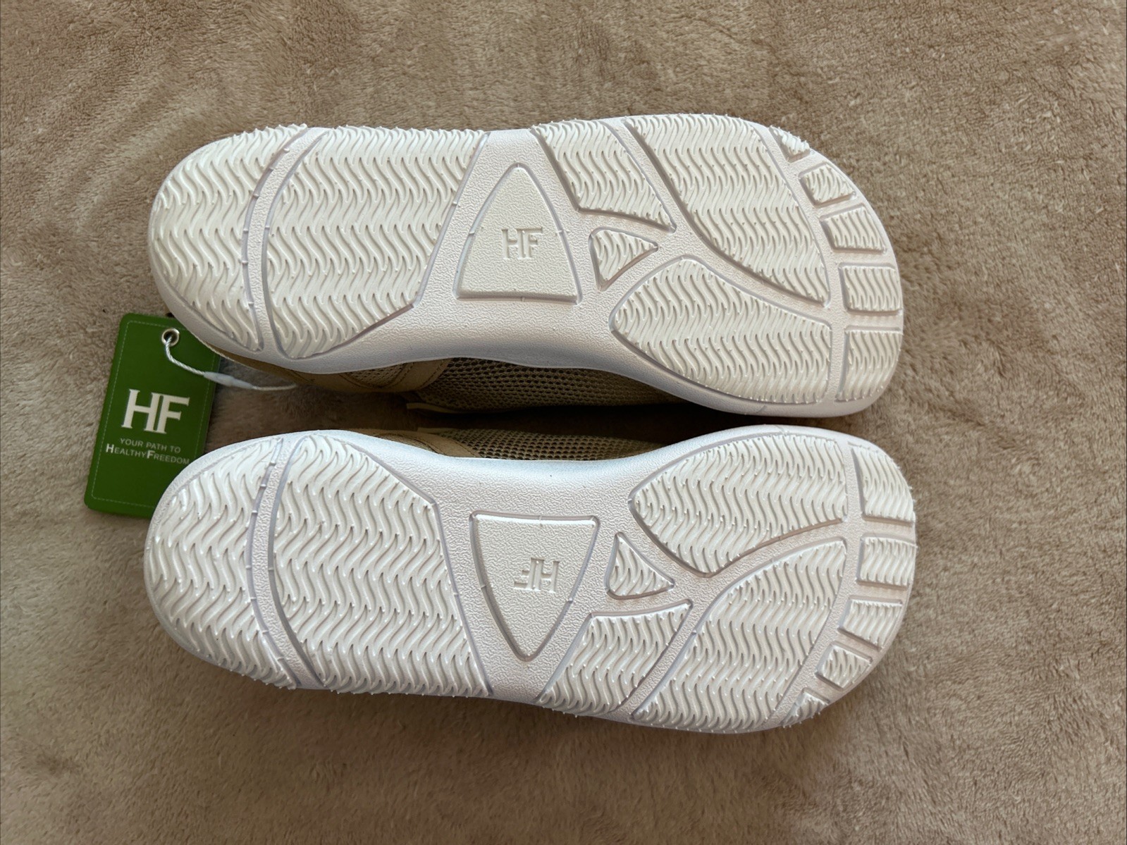 New! Hike Footwear HF Stride Beige/Tan Hiking Shoe Sneaker, Women’s Size 6