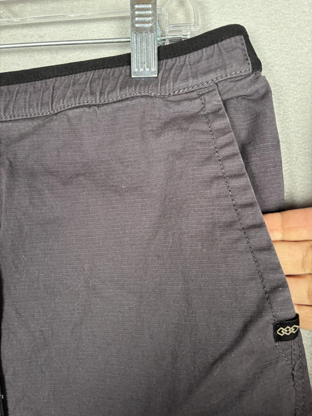 LEG3ND Discovery Shorts Mens Large Gray Ripstop Drawstring Casual Elastic Waist