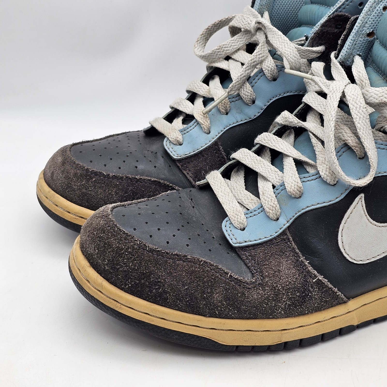 Nike Dunk High Dunk High Navy 317982-050 Suede Leather Sneaker Men’s Size 10