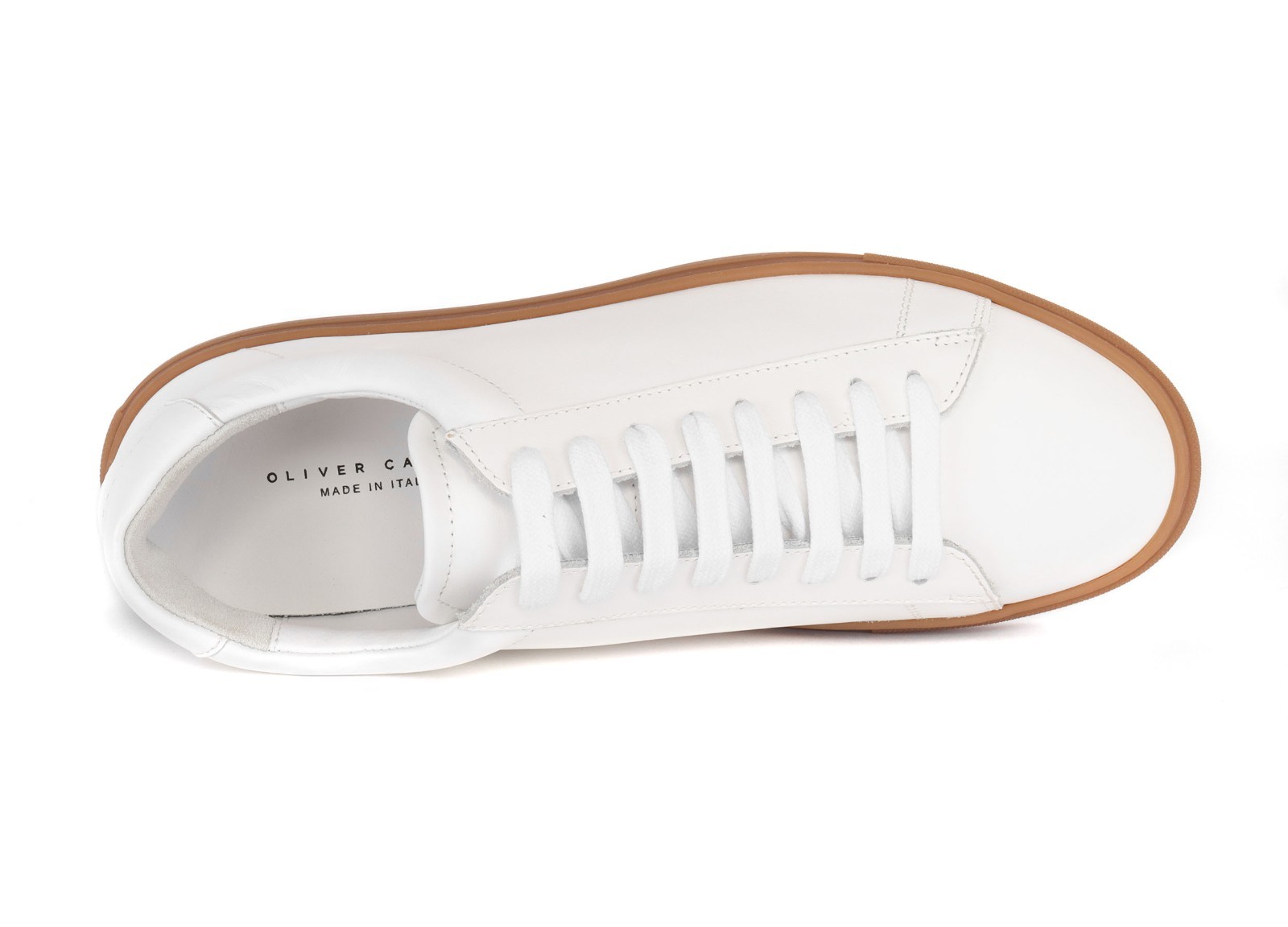 OLIVER CABELL SNEAKERS Low1 white calfskin made in Italy luxury 43 usa 10