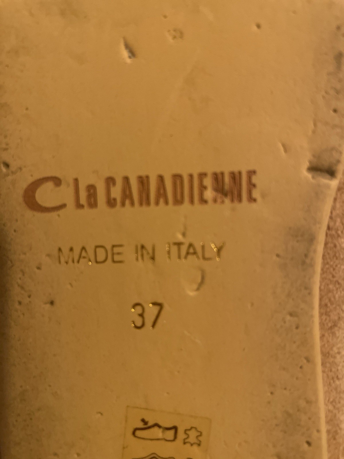 LA CANADIENNE Kyrie Platform Suede Sandals in Sand EU 37 / US 7 Made in Italy