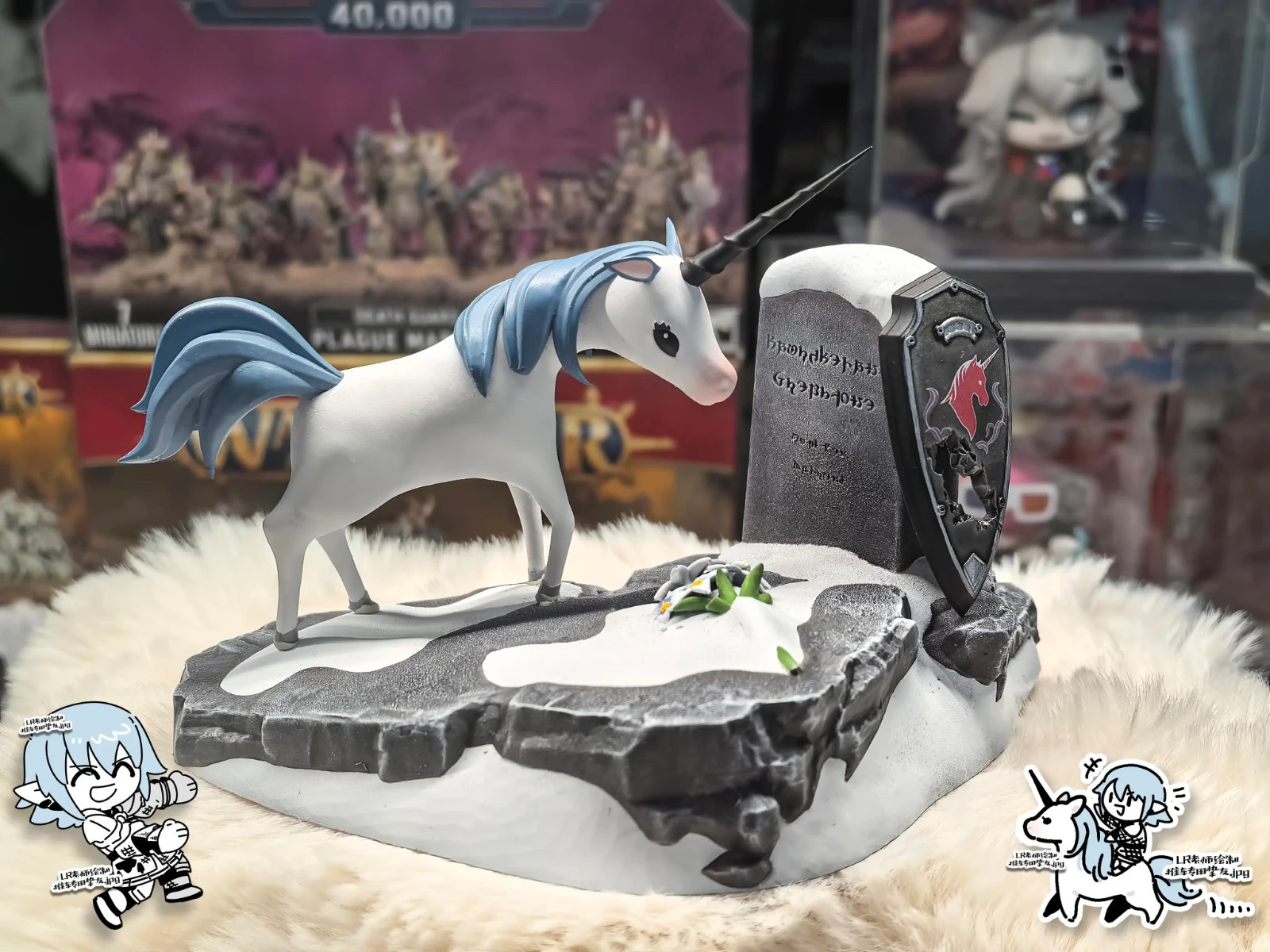 3D Printing FINAL FANTASY FF14 Haurchefant Unicorn Doll Decoration Collection SA