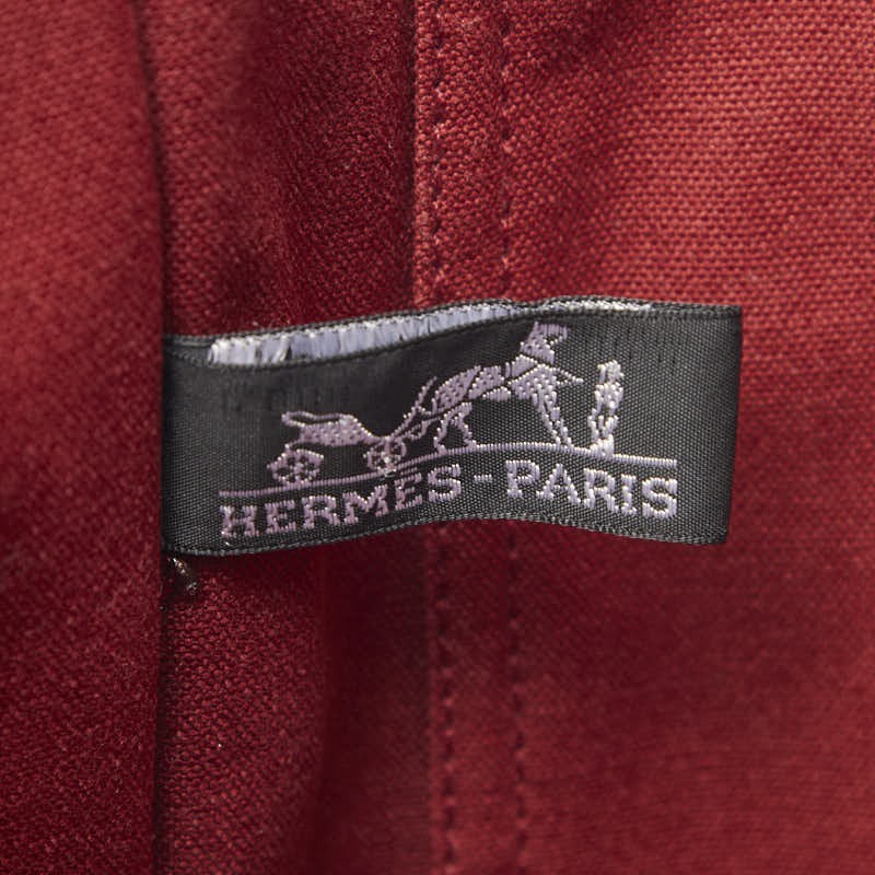 Hermes Vintage Fourre Tout MM TOTE Bag.canvas red from JAPAN.