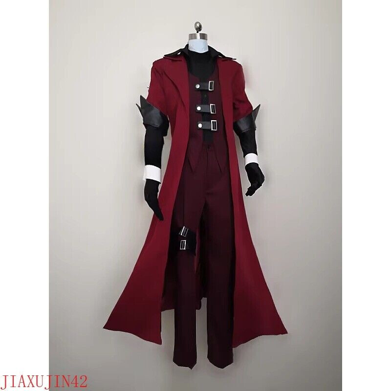 DMC 3 Dante Anime Cosplay Costume Halloween Red Trench Coat Vest Pants Full Set