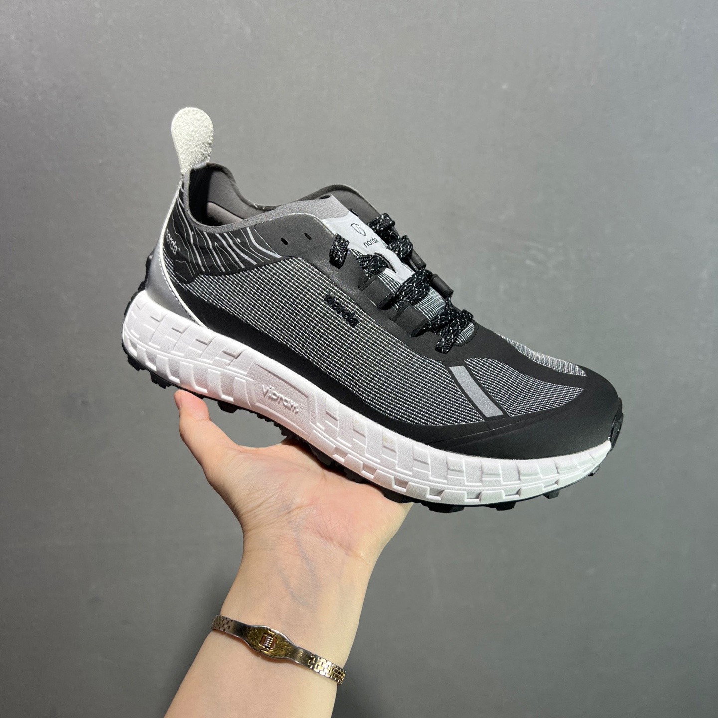 Norda 001 Unisex Shoes Low Top Running Trekking Sneakers Grayish Black 36-45