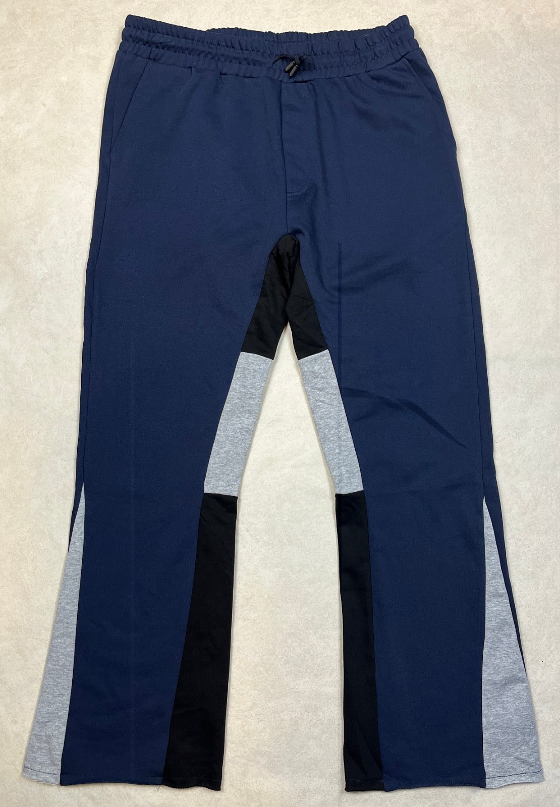 NEW Gingtton Mens Active Navy Gray Black Athletic Flared Sweatpants Pants XXL