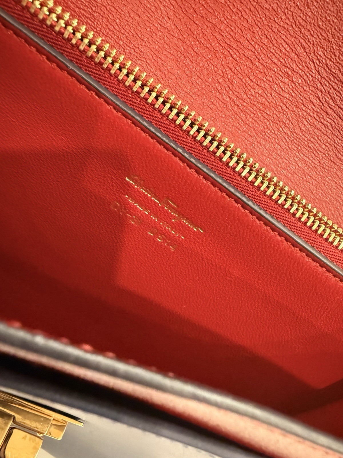 Auth Cert – Salvatore Ferragamo Blue Shoulder Bag Turn Lock Gold Hardware