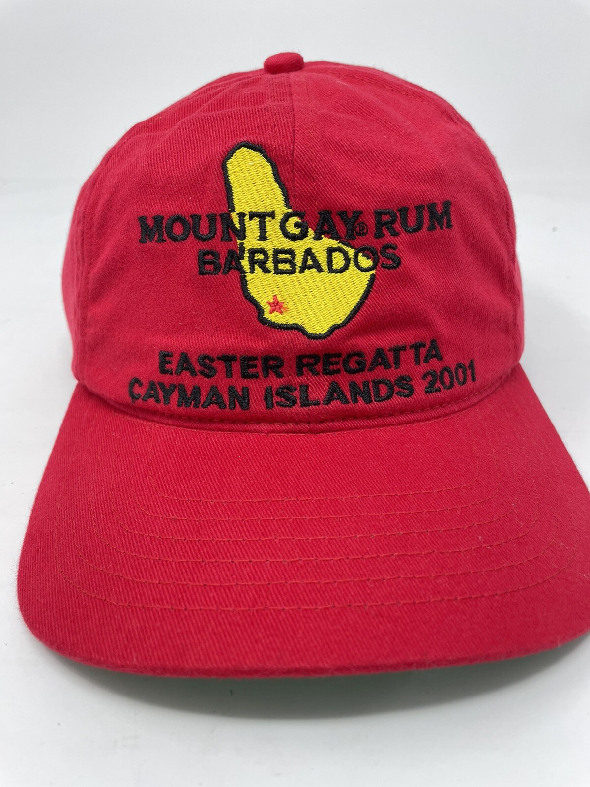 Mount Gay Rum Hat- 2001 Easter Regatta Cayman Islands Sailboat Race Barbados HTF