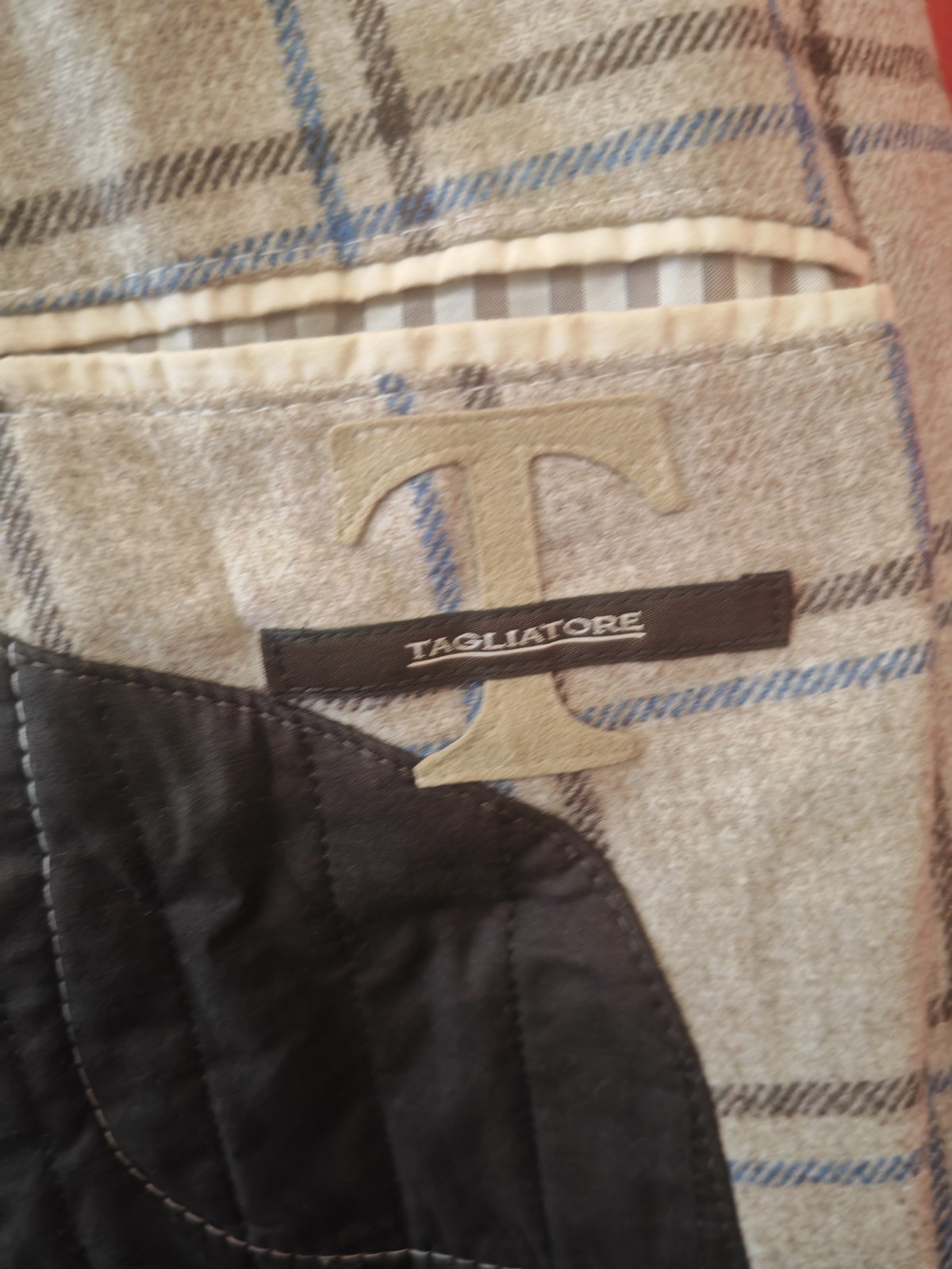 TAGLIATORE 700€ Men’s Blazer Jacket Virgin Wool Size EU52 ( L ) Made in Italy