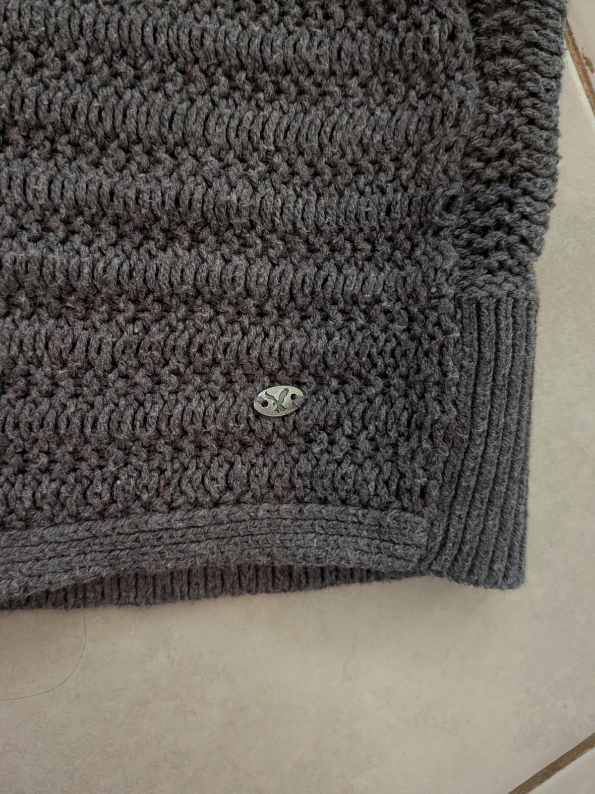 American Eagle Batwing Dolman Shrug Cardigan Gray Knit Sweater Women’s XS/S
