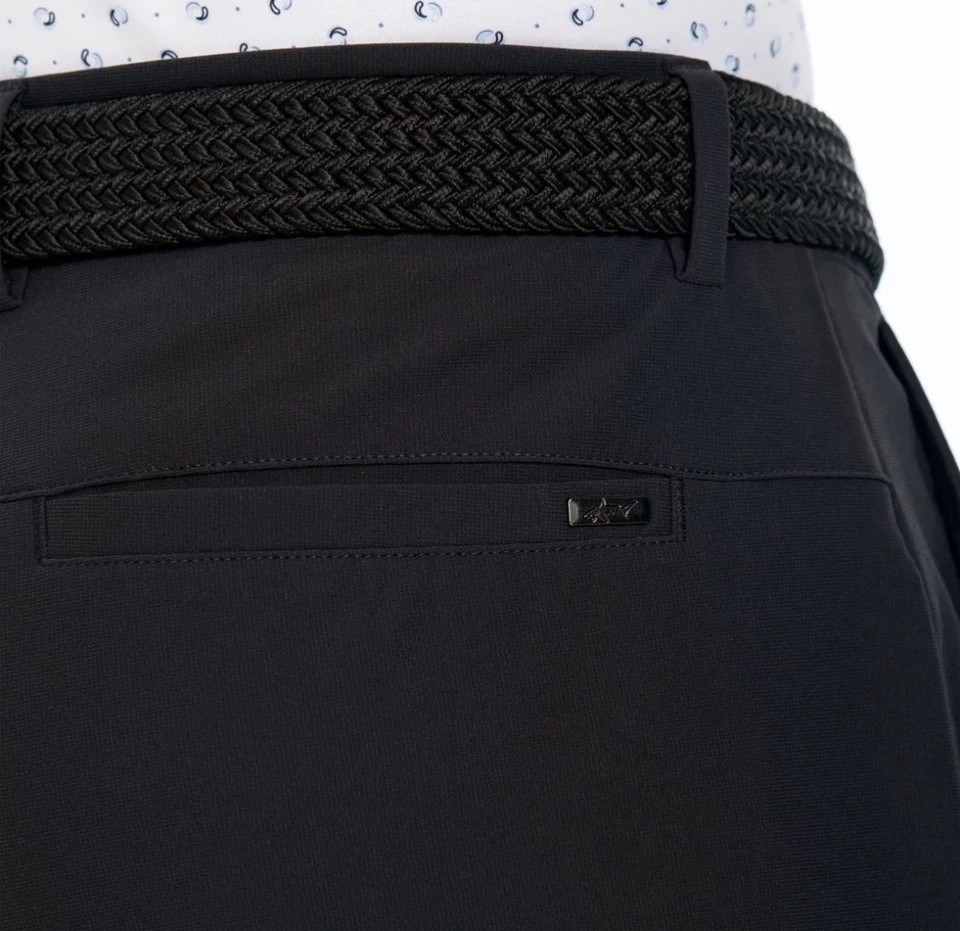 Greg Norman Men’s Stretch Golf Shorts, Black, Size 30 Comfort Waist 8.5” Inseam