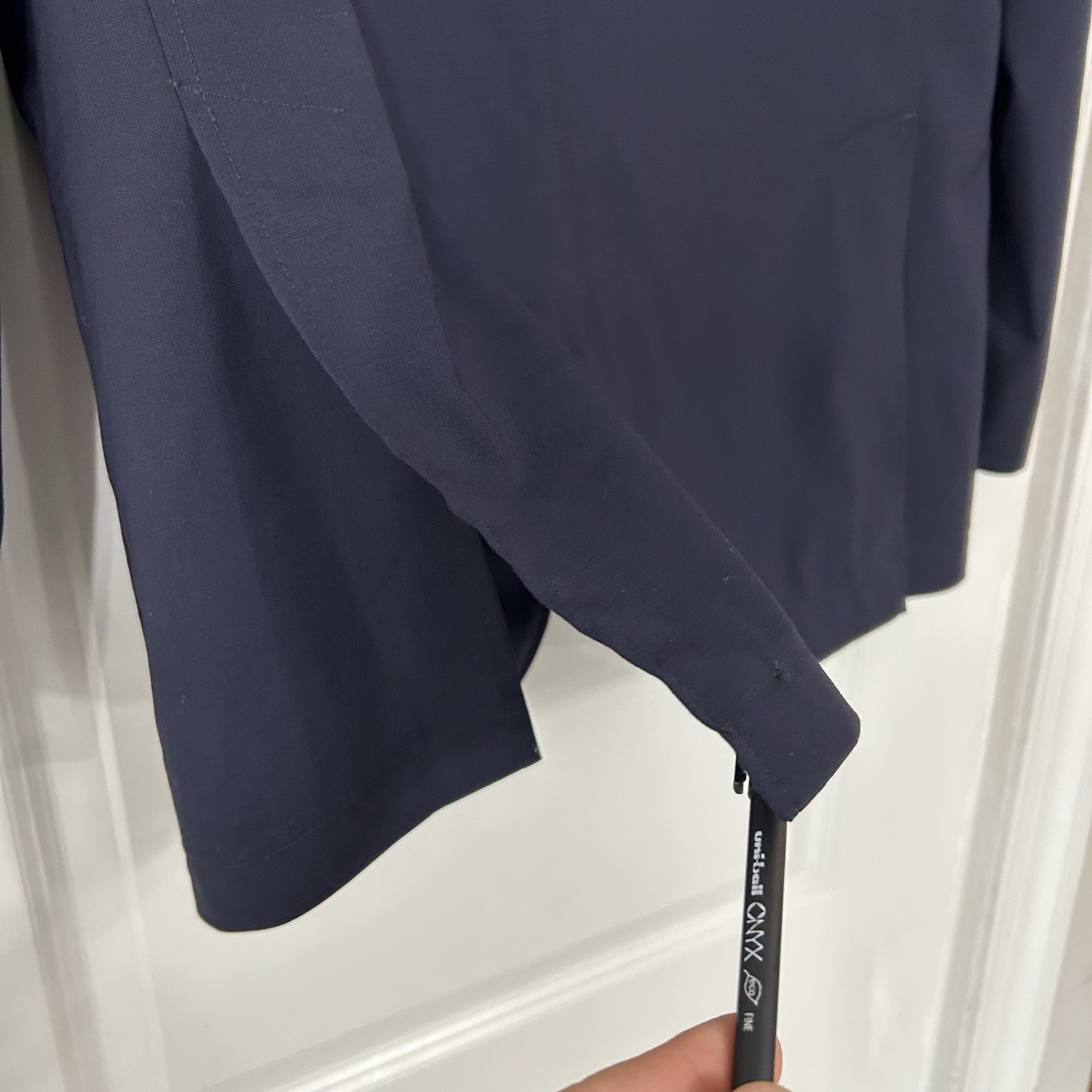Crosby Howard Unstructured Blazer Men’s M Tollegno 1900 Wool Stretch Navy