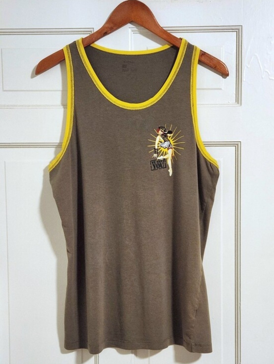 💪MEDIUM Papi💪 – Green/Yellow “We Want You” Tank