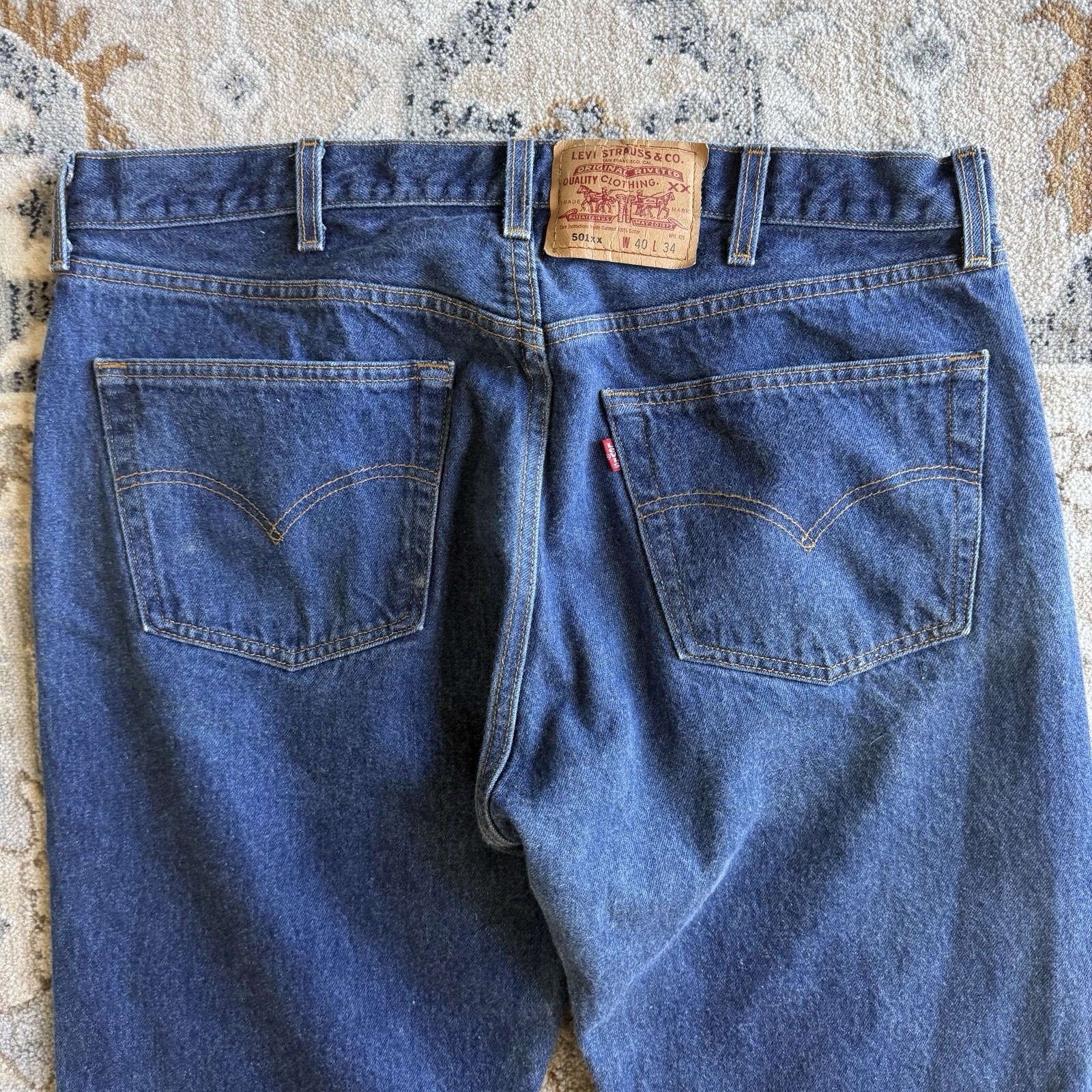 Vintage Levi’s Jeans Mens (FITS 36×31”) 501 XX Shrink To Fit Made in USA Denim
