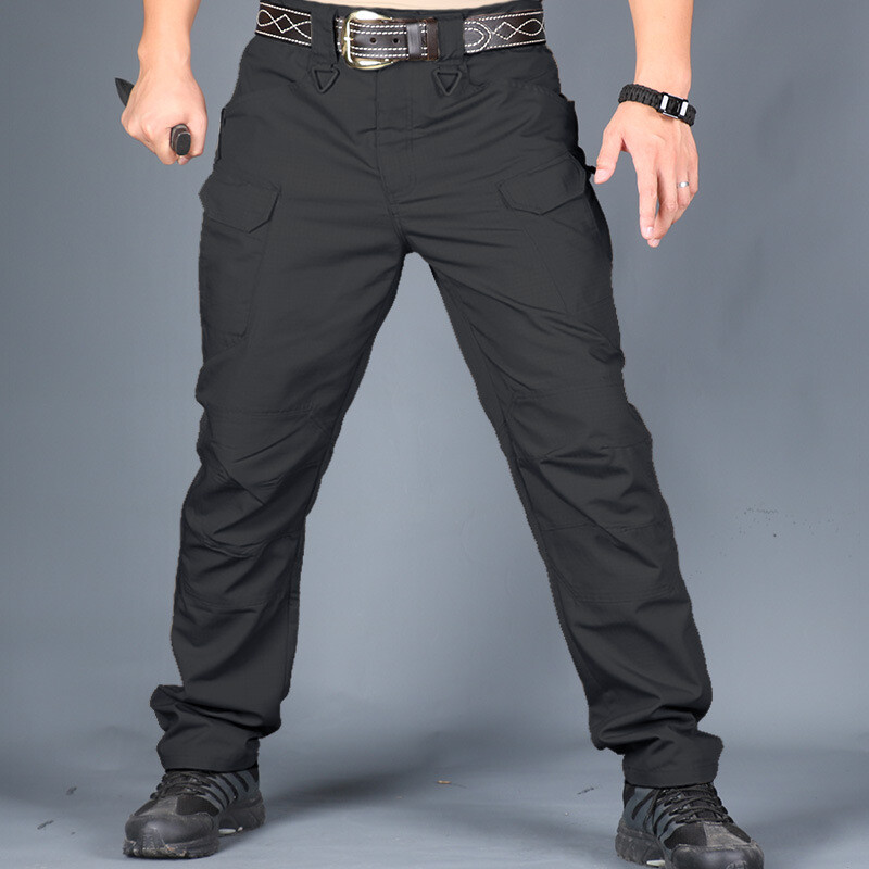 Men’s Work Cargo Pants Tactical Combat Pants Outdoor Hiking Waterproof Trousers