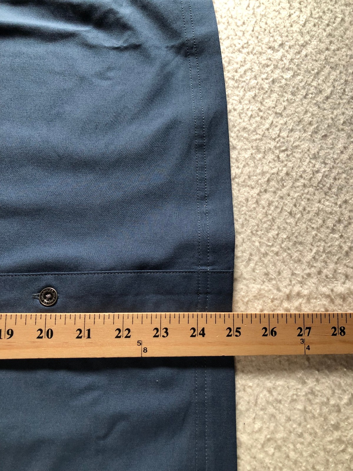 NWT Wrangler Outdoor All Season Men’s Shirt Regular Navy Blue Stretch Cotton S