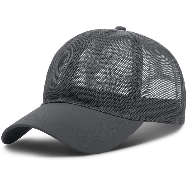 Unisex Breathable Full Mesh Baseball Cap Summer Trucker Hat Outdoor Sports