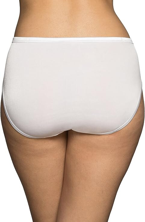 6 Pairs Vanity Fair Illumination HI-CUT briefs WHITE 13108 Sz – 6 7 8 9