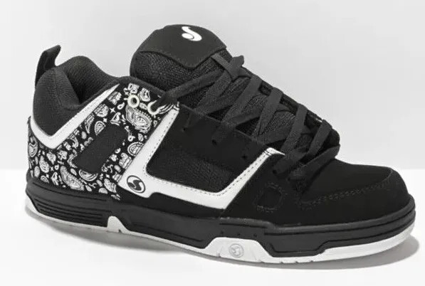DVS MEN’S GAMBOL BLACK / WHITE NUBUCK SKATE SHOES DVF0000329 002