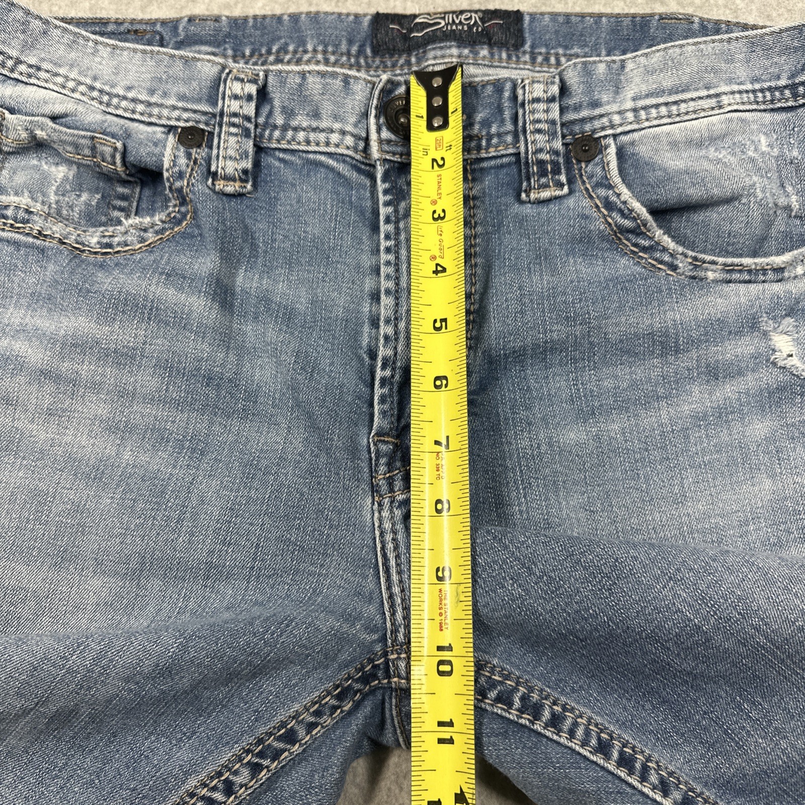 Silver Jeans Co. Grayson Heritage Straight Leg Denim Jeans 34×34(34×33) Fade